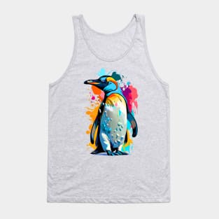 Emperor Penguin - Cute King Penguin Colourful Tank Top